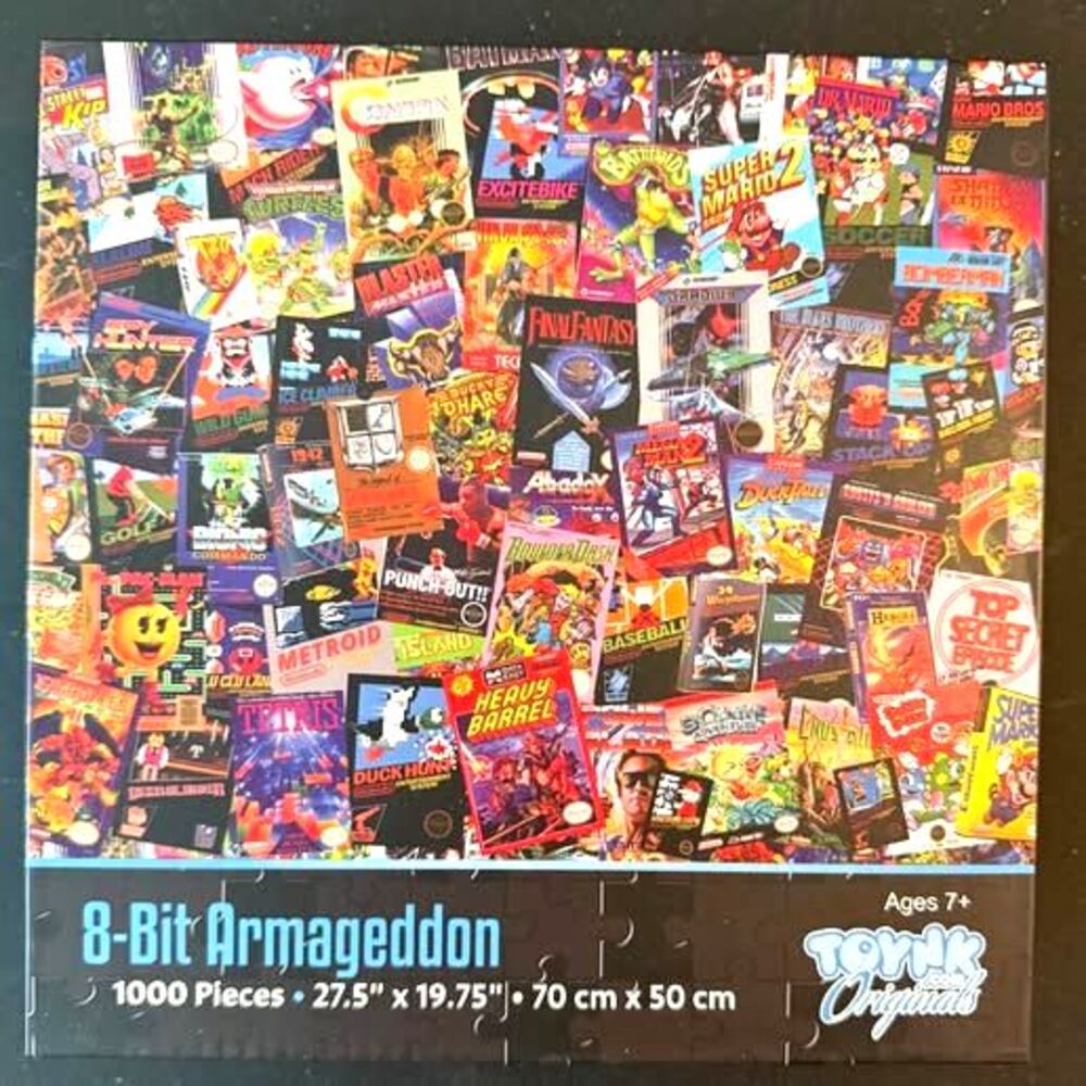 8-Bit Armageddon 1000 Piece Jigsaw Puzzle | Retro Nostalgia Gamer Collection